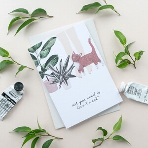 Cartão de Dia dos Namorados para Crazy Cat Lady, Cartão de Dia dos Namorados imagem 2