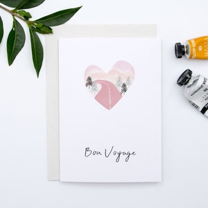 Bon Voyage Card | Kaart | verlaten Vaarwel Kaart | Bewegende kaart | Travel Card | Good Luck Card | Adventure Card | De Hidden Pearl Studio