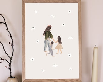 Mothers Day Gift | Modern Christian Wall Art | Motherhood Print | Motherhood Gift  | Christian Gift | Boho Christian Wall Art