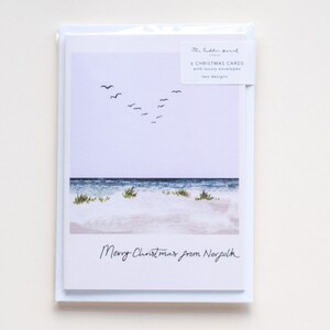 Lot de 6 cartes de Noël - Love From Norfolk et Norfolk Cottage