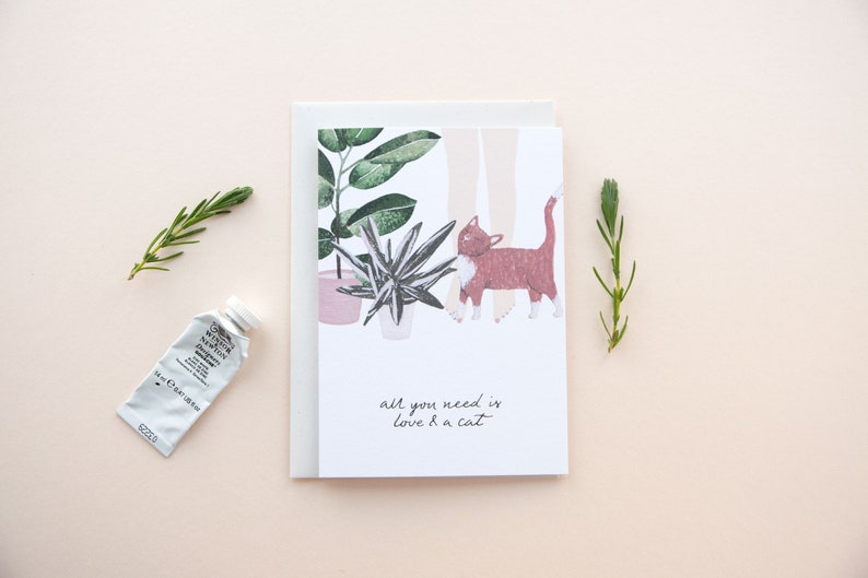 Cartão de Dia dos Namorados para Crazy Cat Lady, Cartão de Dia dos Namorados imagem 1