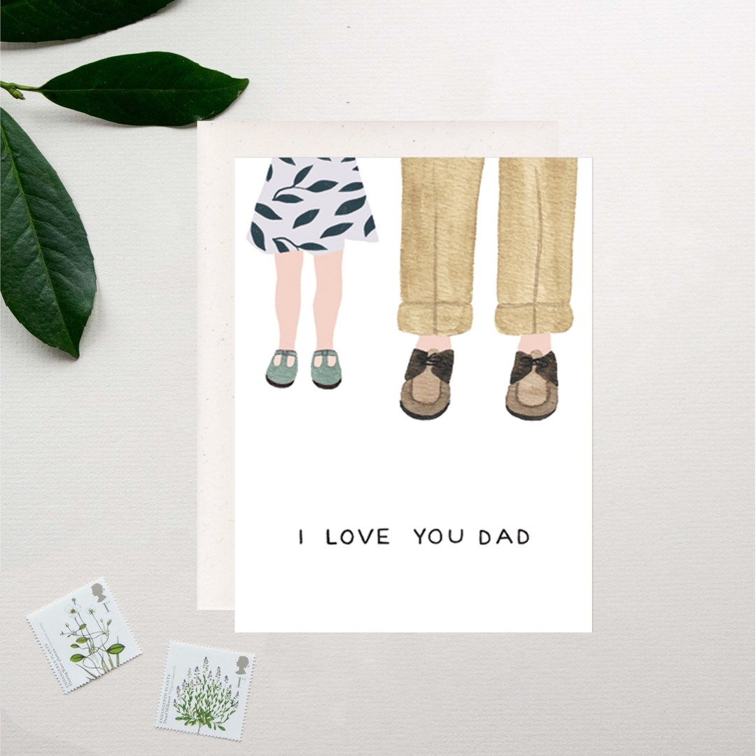 I Love You Dad, Simple Fathers Day Card | Card for Dad | Card From ...