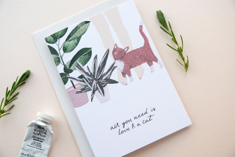 Cartão de Dia dos Namorados para Crazy Cat Lady, Cartão de Dia dos Namorados imagem 3