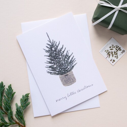 Paquete de 6 tarjetas navideñas escandinavas sencillas