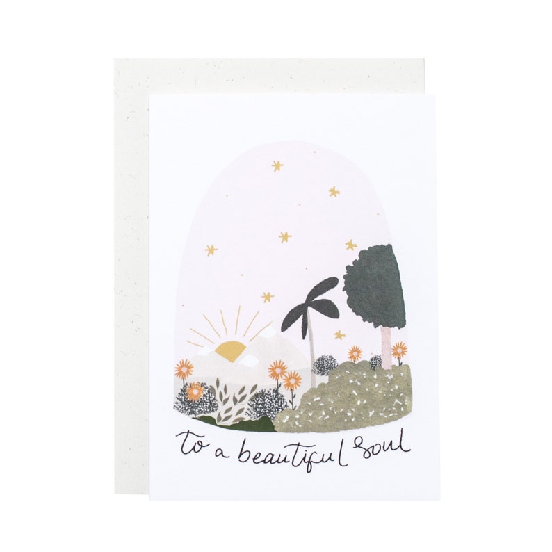 Beautiful Soul Encouragement Card, Thank you Card For Friend, Appreciation Card image 2