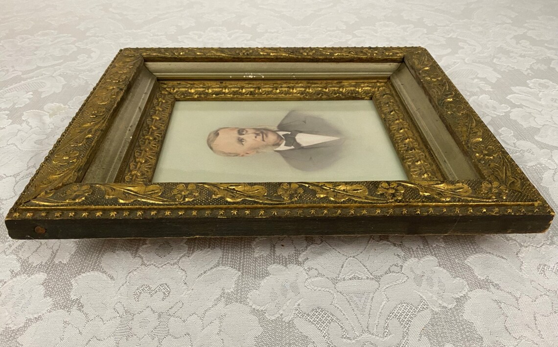 Antique Solid Wood Ornate Shadow Box Picture Frame Floral | Etsy