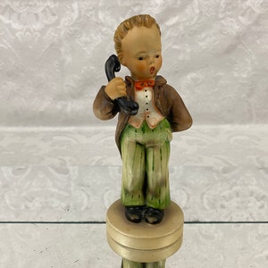 Vintage MI Hummel Goebel Figurine #124/1 &quot;Hello&quot; Boy with Phone 6 3/4&quot; F629