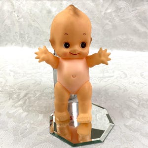 Vintage Kewpie Doll Jointed Posable Rubber Vinyl Baby Cupid Doll 8 3/4&quot; DO394