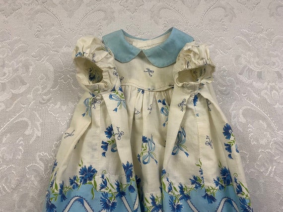 Vintage Baby Girl Toddler Clothes Printed Floral … - image 4