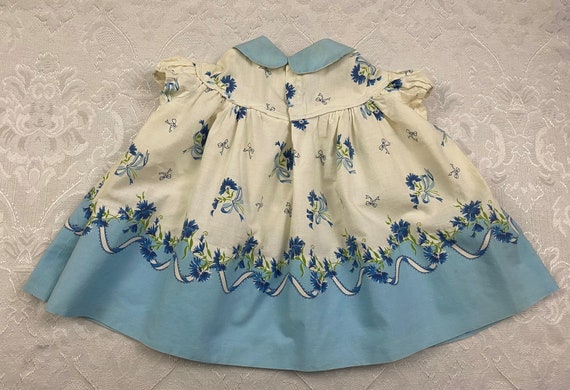 Vintage Baby Girl Toddler Clothes Printed Floral … - image 3