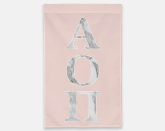 Alpha Omicron Pi Flag Etsy