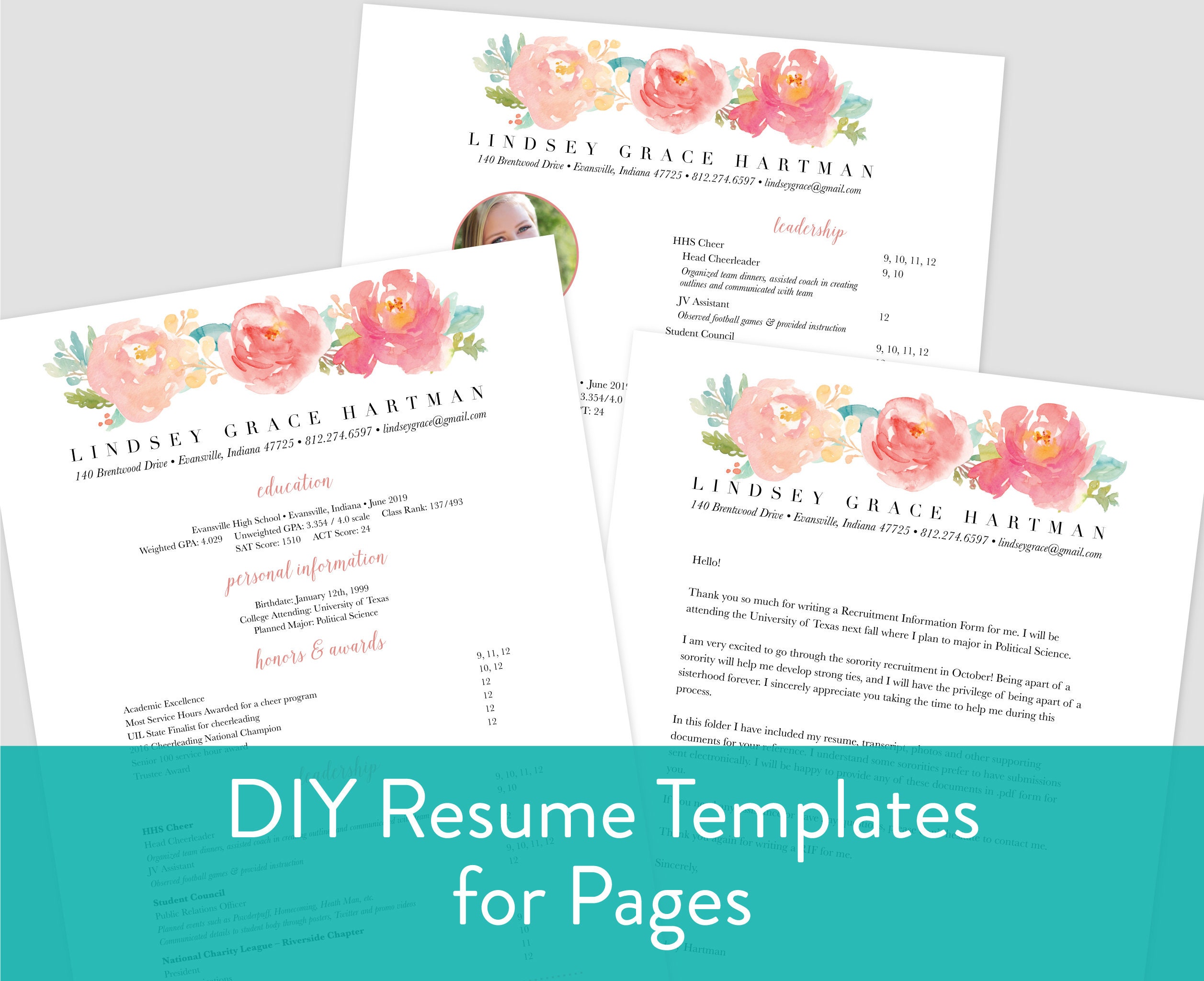Editable Pages Sorority Resume Template Pages For Mac Resume Etsy editable-pages-sorority-resume-template-pages-for-mac-resume-etsy