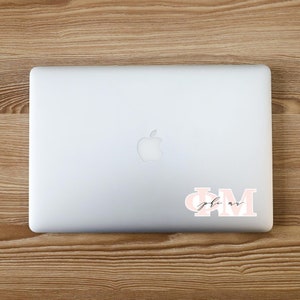 Phi Mu Vinyl Blush Sorority Decals / Blush Decal / Sorority Decal / Vinyl Decal / Greek Decal / Laptop Decal / Phi Mu Decal