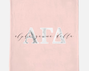 Alpha Gamma Delta Plush Throw Blanket Green Wreath Alpha Gamma Delta Plush Throw Blanket Green Wreath