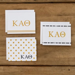 Kappa Alpha Theta Mixed Greek Note Cards (set of 12) / Mixed Greek Note Cards / Greek Note Cards / Greek Gifts / Theta Note Cards