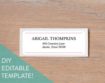 Printed Return Address Labels / Soft Succulents / Editable Home Address Labels / Custom Home Address Labels / Address Labels for Envelopes