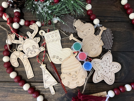 Paint Your Own Ornaments, Decorate Your Own Christmas Ornament Set