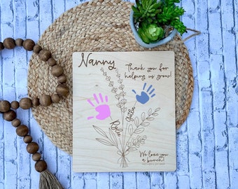 Mothers Day, SHIPS NEXT DAY, Mothers Day Gift for Her, Flowers for Grandma, Grandma Gifts, Mother’s Day Handprint, Mothers Day for Mom