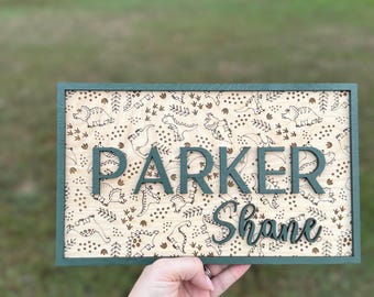 Dinosaur Nursery Sign, Dino Sign, Dino Decor, Nursery Decor