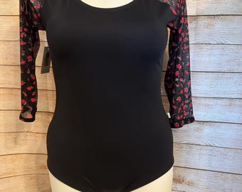 Ready to ship plus size leotard Hannah style 3/4 sleeves 1x 1xl xxl 2X 2XL
