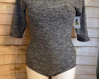 Ready to ship plus size leotard Victoria style 3/4 sleeves 1x 1xl xxl 2X 2XL
