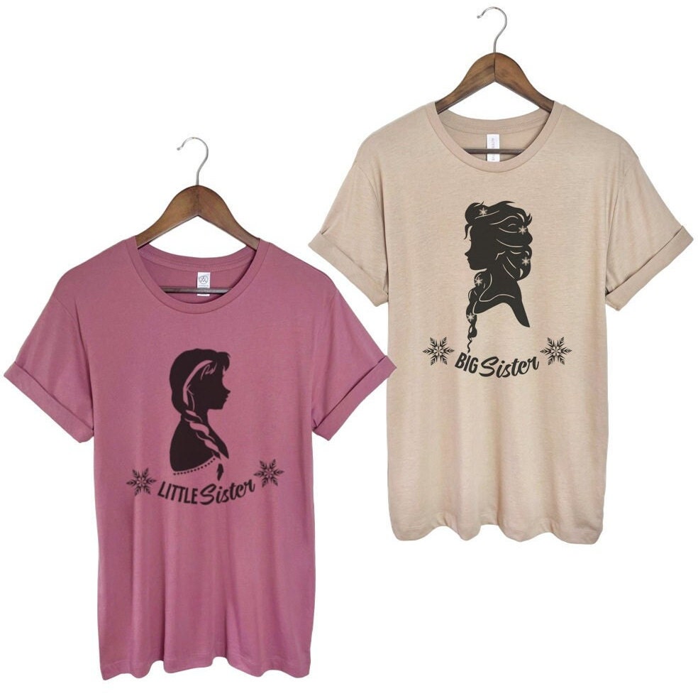 Big Sister, Little Sister, Frozen Shirts, Sisters, Sibling Shirts, Elsa  Anna, Couples Tees, Disney Tees, Christmas Shirts