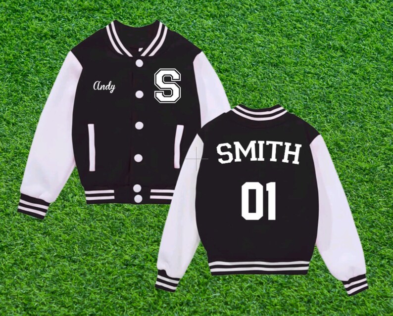 Custom Kids Varsity Jacket Custom Toddler Varsity Jacket Etsy