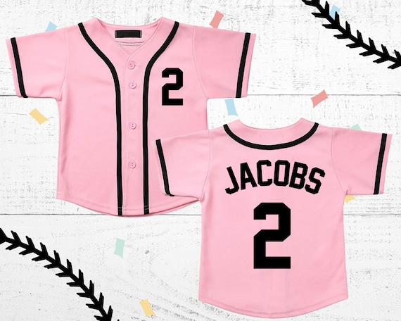 Toddler baseball sale jersey personalized