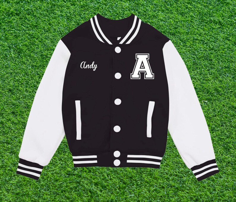 Custom Kids Varsity Jacket Custom Toddler Varsity Jacket Etsy