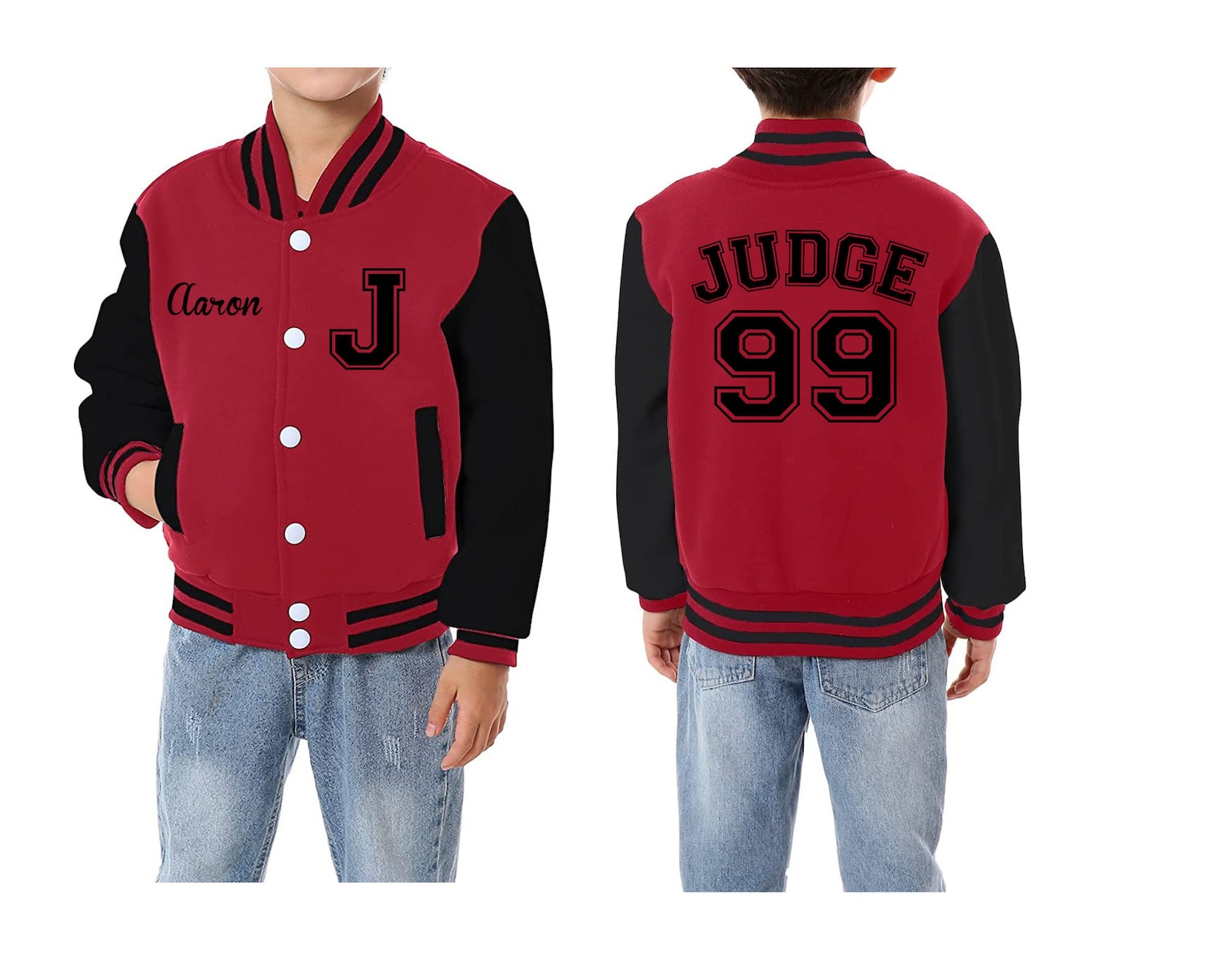 Custom Kids Varsity Jacket Custom Toddler Varsity Jacket Etsy