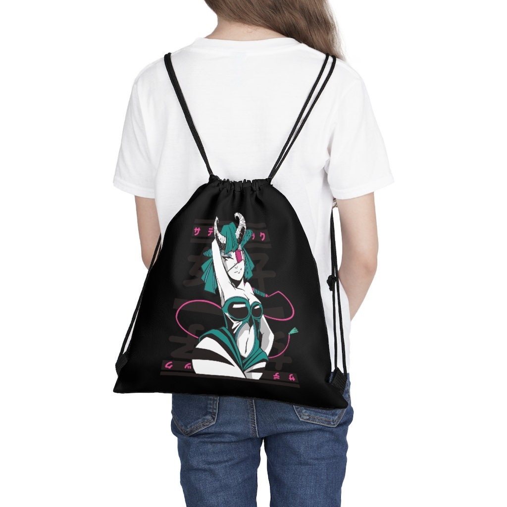 Anime Drawstring Bag Anime Waifu Bag Anime Girl Drawstring Etsy