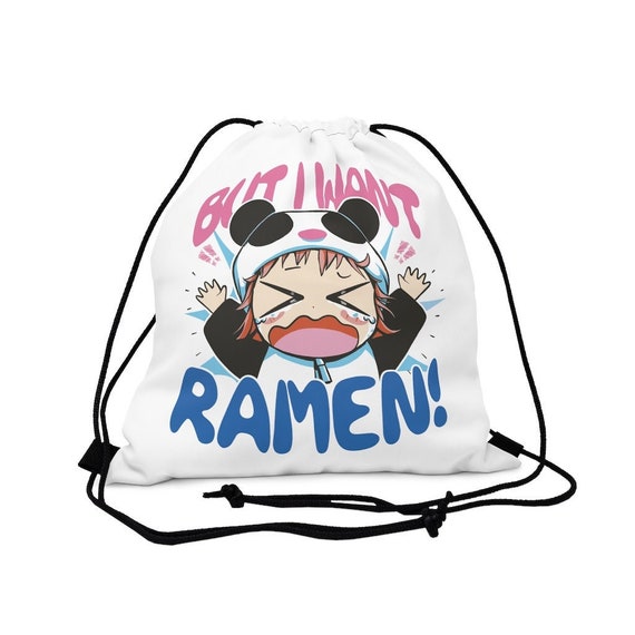 Anime Drawstring Bag Funny Anime Drawstring Bag Ramen Lover Etsy