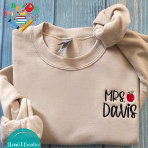 Personalized Teacher Sweatshirt, Custom Teacher Sweatshirt, Gift for Teacher, Teacher Gifts, Teacher Christmas Gifts, Teacher Appreciation