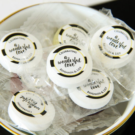 personalized peppermint lifesaver wedding candies etsy personalized wedding candies