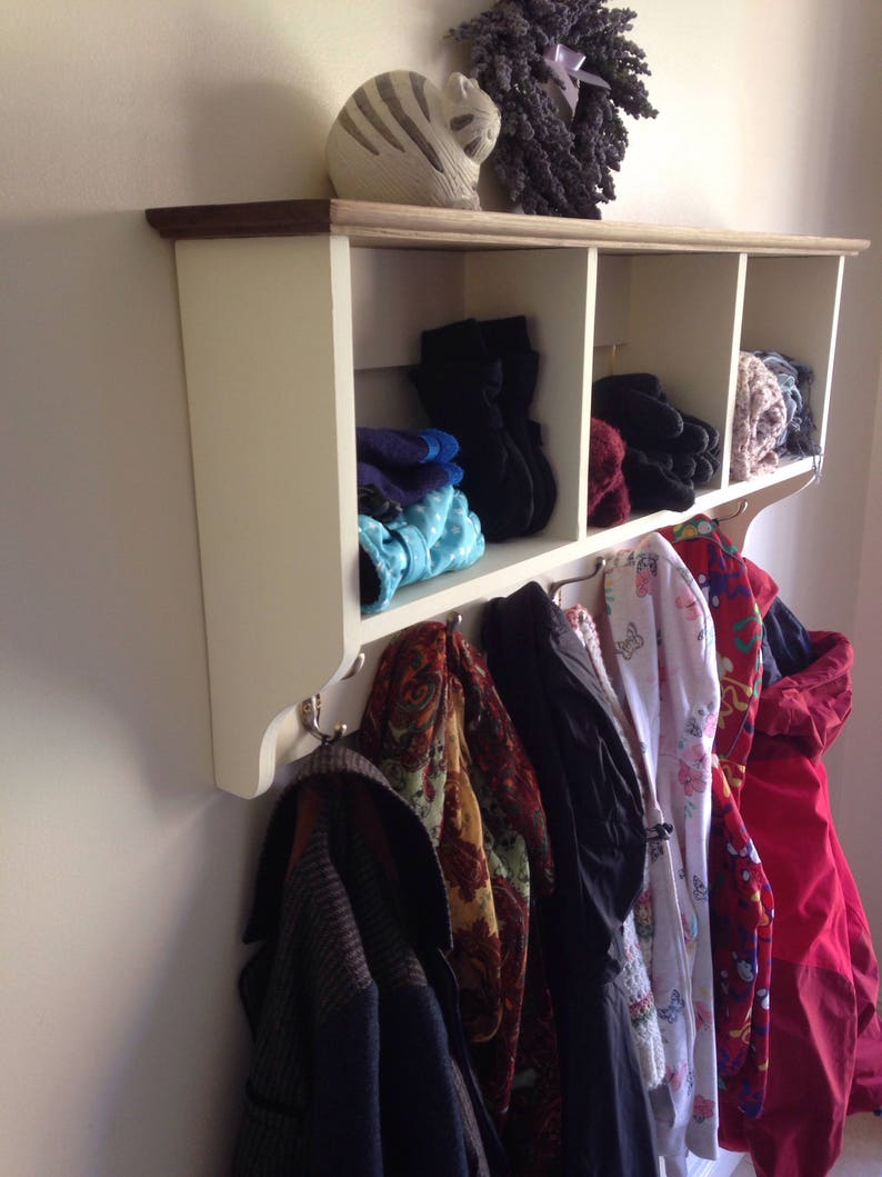 Coat rack wall mounted Shabby chic country cottage coat Etsy