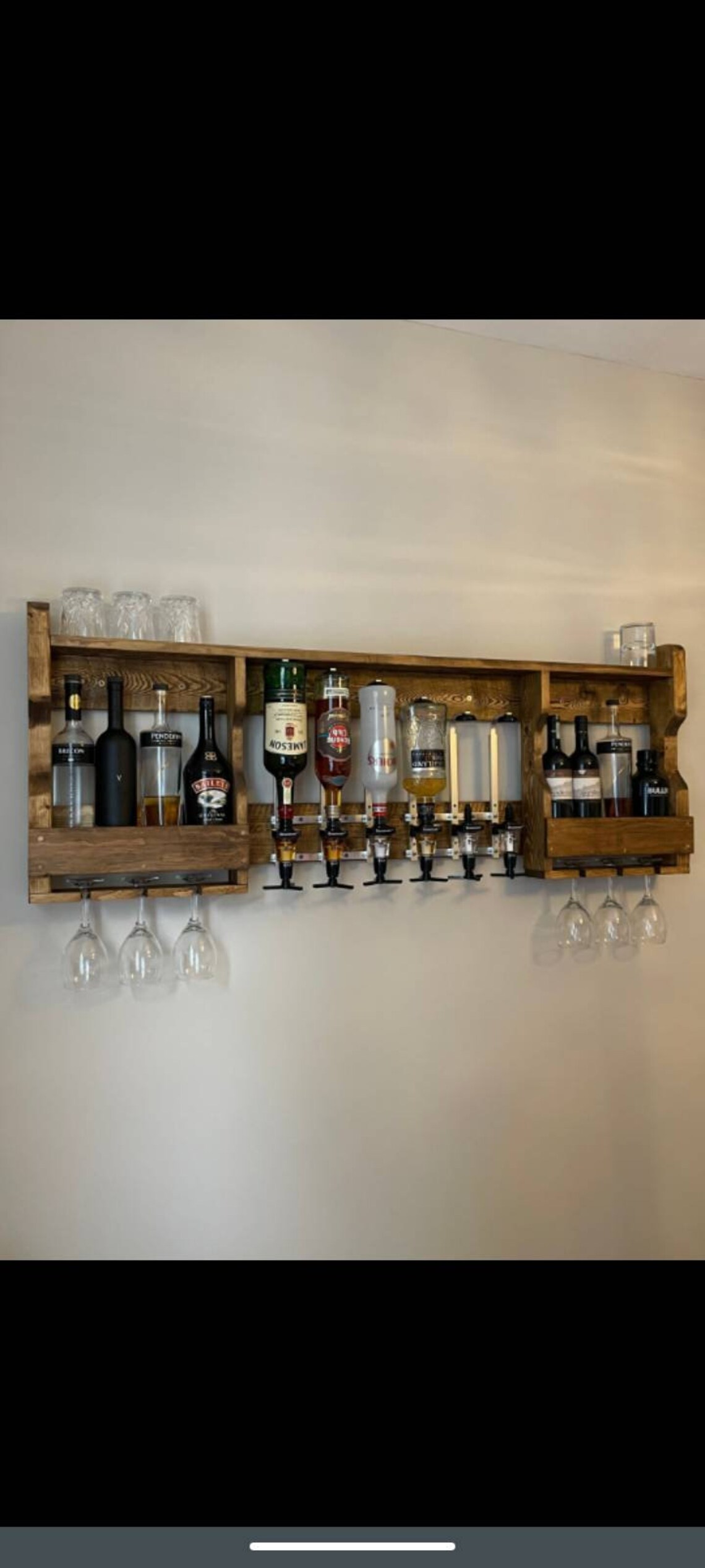 Wall mounted bar with optics Etsy