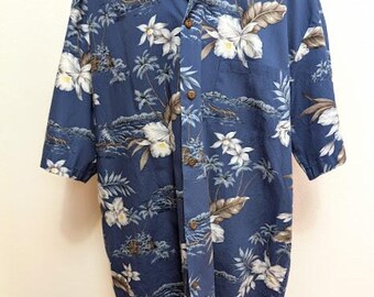 Winnie Fashions Men's 100% Cotton True Hawaiian Shirt Size XL Made in Hawaii