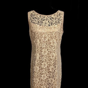 Vintage 1990's Metallic Party Dress By Rickie Freeman for Teri Jon Size 12 FREE SHIPPING