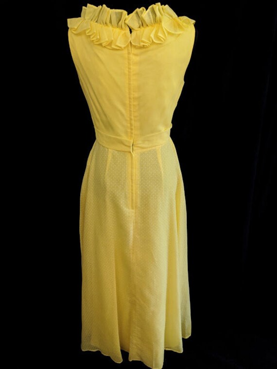 Vintage Yellow Maxi Dress By Miss Elliette Califo… - image 2