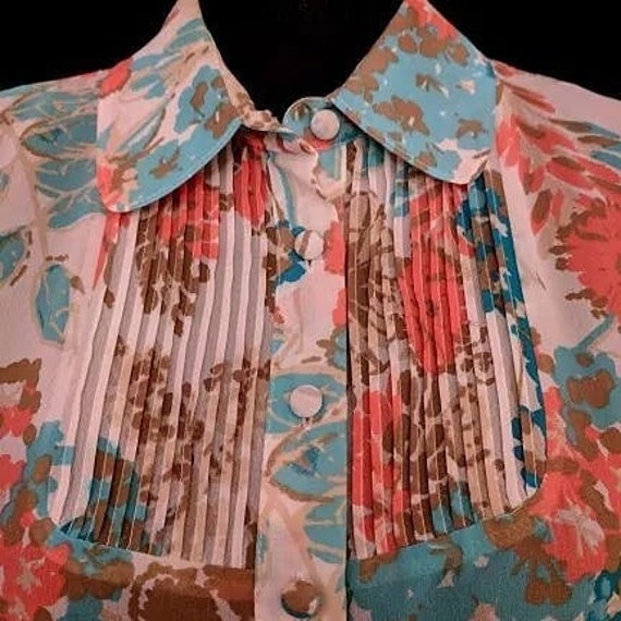 Spring Garden Perfect! Vintage Emma James Blouse-… - image 3