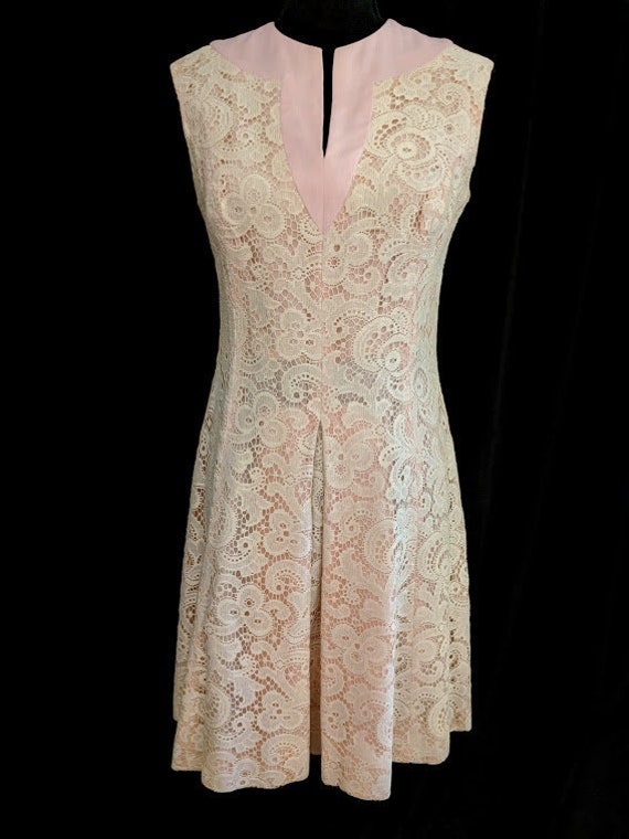chinese dress ladies Prettiest Energy Cream Lace Midi Dress L Flying Tomato Cream / L