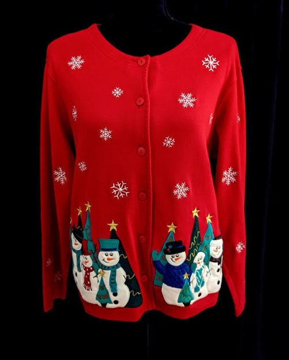 Let It Snow! Vintage 1990's Holiday Cardigan