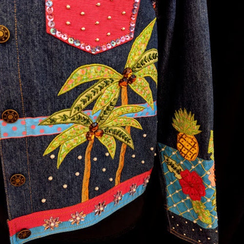 The Collective Work of Berek By Takako Sakon Denim Jacket Size Small FREE shops SHIPPING