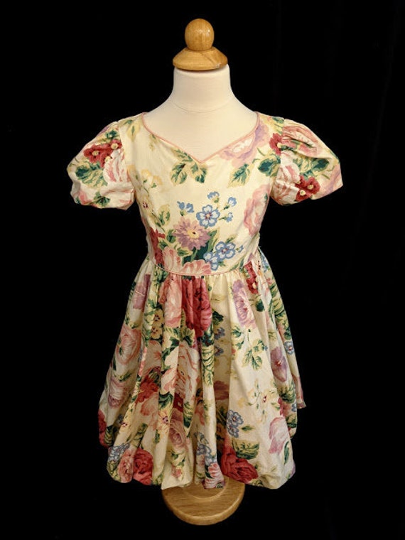 【CARAMEL】GINGER DRESS vintage floral 6y Kids Caramel GINGER DRESS - VINTAGE FLORAL | Garmentory