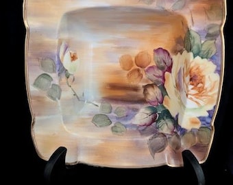 Nippon Moromura Bros. Hand Painted Floral Bowl 8.5 Inches