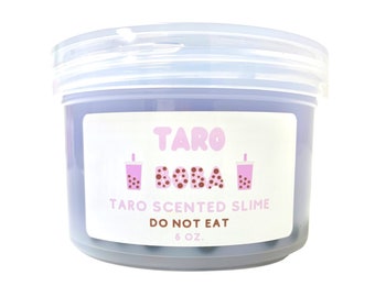 Taro Boba Slime- Glossy Slime-Scented Slime-Best Selling Slime/Cloud9 Slimes/Therapeutic/ASMR