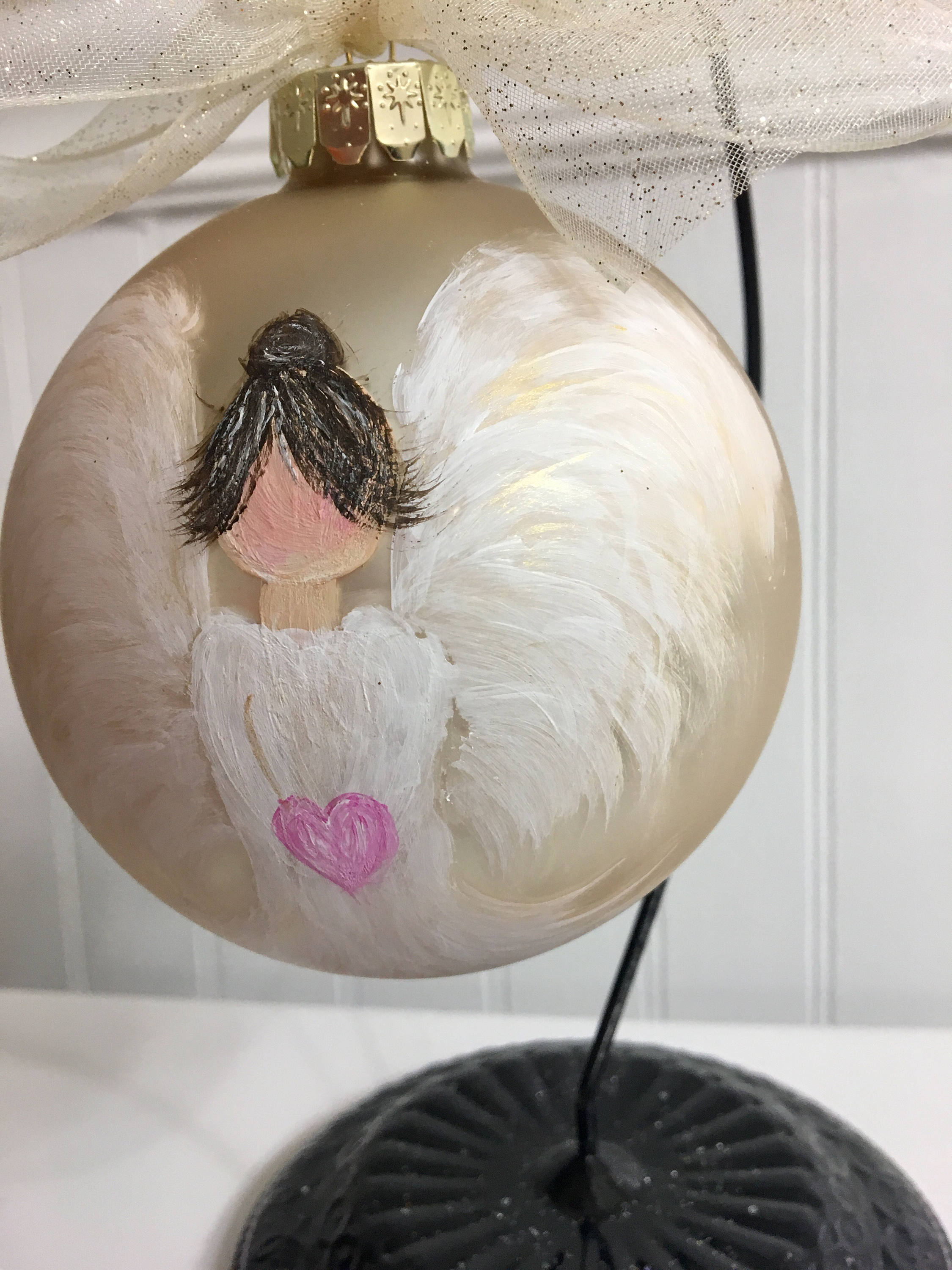 Angel Ornament Christmas ornament hand painted ornament Etsy