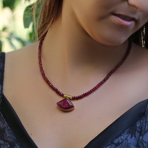 Bohemian Jewelry,Jewelry Women,Ruby Birthstone Necklace,Ruby Pendant Necklace,July Birthstone Necklace,Red Necklace,Red Pendant Necklace