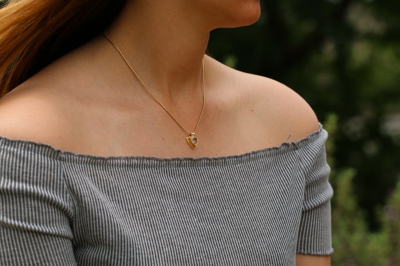 Dainty Necklaces for Women,Clear Quartz Necklace,Crystal Quartz Necklace,Jewelry Necklace,Anniversary Gifts for Her,Handmade Jewelry