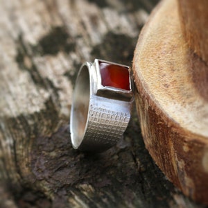 Carnelian Ring,Gemstone Ring,Sterling Silver Rings,Gem Jewelry,Fashion Jewelry,Gift Jewelry,Cocktail Rings,925 Ring,Christmas Gift image 3